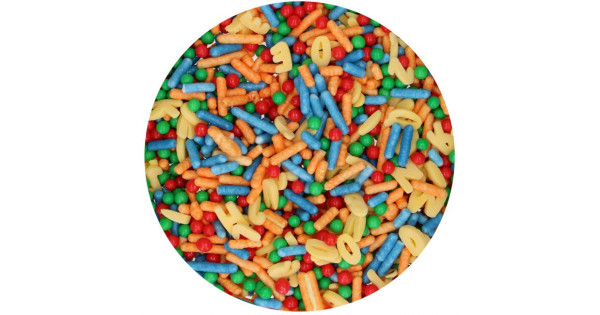 Sprinkles Mix Confeti Alfabeto 65 g Funcakes