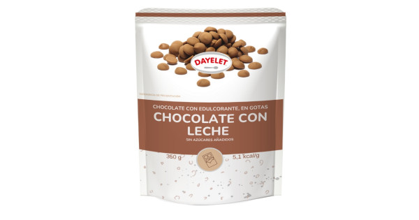 Chocolate con leche sin azúcar 350 g Dayelet