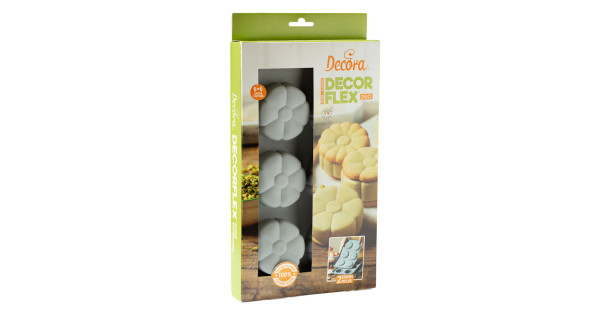 Pack 2 Moldes 6 cavidades Flor Decor Flex Duo Decora Italia