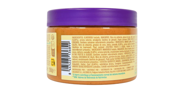 Crema de Almendra, Anacardos, Vainilla y Canela 250g Realfooding