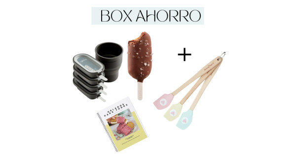 Box AHORRO HELADOS 6 Pack Molde Lékué + 1 Mini Espátula REGALO