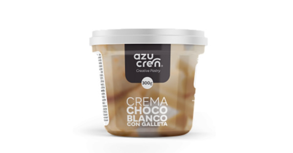 Crema de Chocolate Blanco + Galleta 300g Azucren