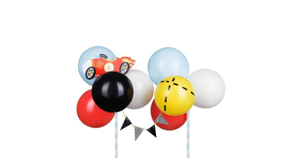 Topper para tarta Globos Coches PartyDeco