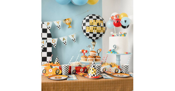 Topper para tarta Globos Coches PartyDeco