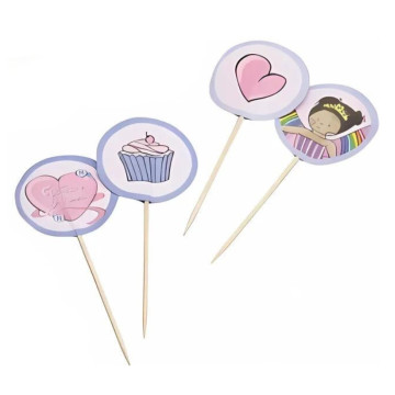 Pack 12 Toppers Princesas y Corazones Kitchen Craft