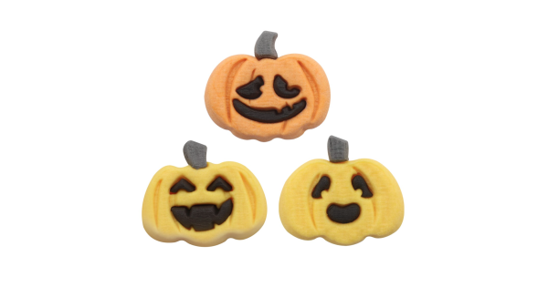 Decoraciones comestibles Calabazas Halloween (12) PME