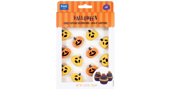 Decoraciones comestibles Calabazas Halloween (12) PME