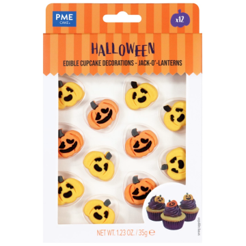 Decoraciones comestibles Calabazas Halloween (12) PME