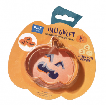 Pack de Cortante + Stencils Calabaza Halloween (4) PME