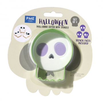 Pack de Cortante + Stencils Calavera Halloween (4) PME