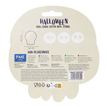 Pack de Cortante + Stencils Calavera Halloween (4) PME