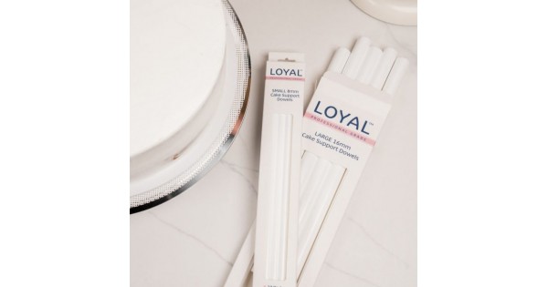 Pack 5 Pilares para tartas de 1.6 cm x 30 cm LOYAL