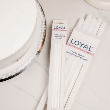 Pack 5 Pilares para tartas de 1.6 cm x 30 cm LOYAL