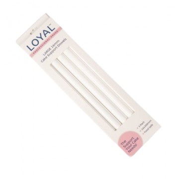 Pack 5 Pilares para tartas de 1.6cm x 30 cm LOYAL