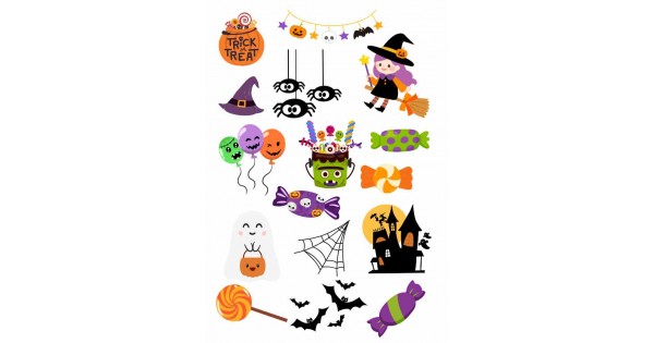 Papel de azúcar Mix Halloween 3 (A4) Megasilvita