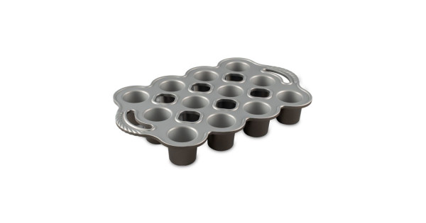 Box AHORRO Molde 12 cavidades Mini Popover Nordic Ware + PACK 3 mini espátulas Kitchen Craft