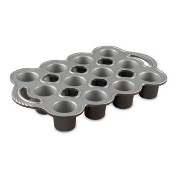 Box AHORRO Molde 12 cavidades Mini Popover Nordic Ware + PACK 3 mini espátulas Kitchen Craft