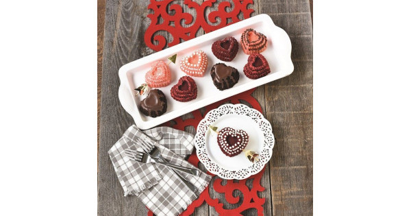 Box AHORRO Molde 6 cavidades Tiered Heart Cakelet Pan Nordic Ware + LIBRO The Great Cupcake Book