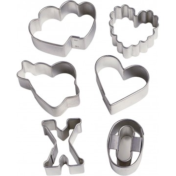 Pack de 6 cortantes minis Sweetheart Wilton