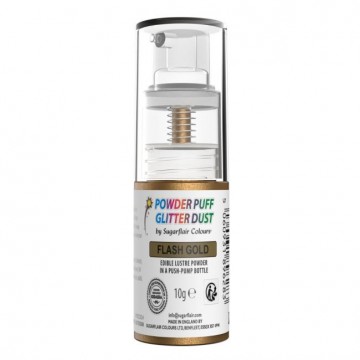 Spray de purpurina en polvo Oro Flash 10g Sugarflair