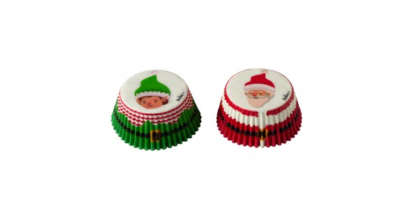 Cápsulas de Cupcakes Papa Noel Elfo Navidad (36) Decora Italia