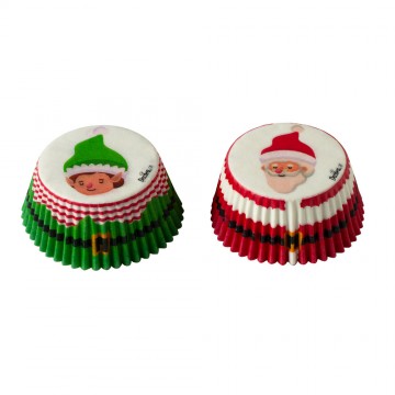 Cápsulas de Cupcakes Papa Noel Elfo Navidad (36) Decora Italia