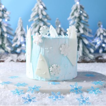 Decoraciones comestibles Copos de Nieve Navidad (12) PME