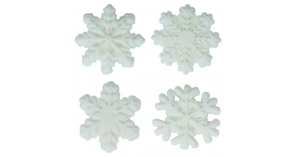 Decoraciones comestibles Copos de Nieve Navidad (12) PME