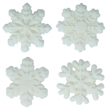 Decoraciones comestibles Copos de Nieve Navidad (12) PME