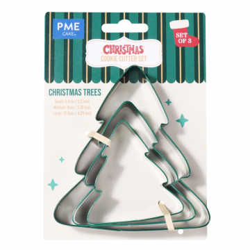 Pack 3 Cortantes Árbol de Navidad PME