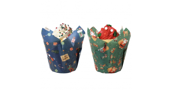 Cápsulas de Muffins Taller de Santa Claus Navidad (24) PME