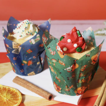 Cápsulas de Muffins Taller de Santa Claus Navidad (24) PME