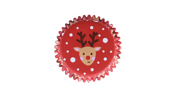 Cápsulas de Cupcakes Santa y Rudolph de Navidad (60) PME