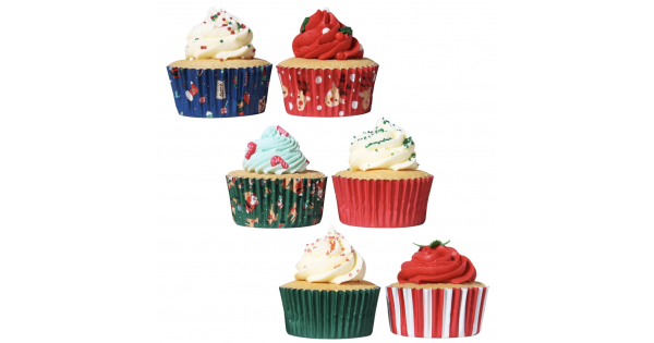 Cápsulas de Cupcakes Mix Santa Claus Navidad (100) PME