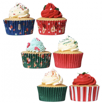 Cápsulas de Cupcakes Mix Santa Claus Navidad (100) PME