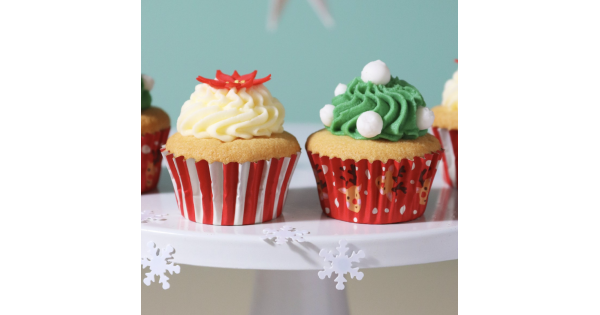 Cápsulas de Mini Cupcakes Reno Rudolph Navidad (60) PME