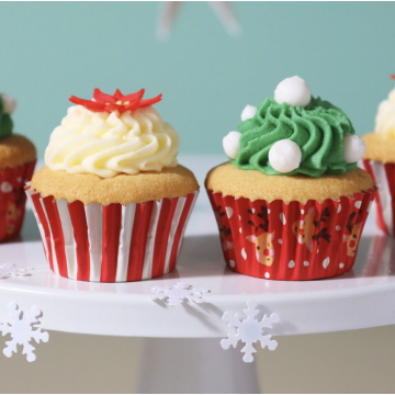 Cápsulas de Mini Cupcakes Reno Rudolph Navidad (60) PME