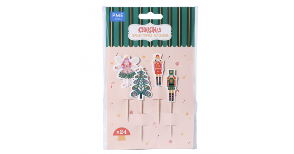 Pack 24 Toppers Cascanueces Navidad PME-5