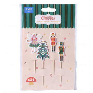 Pack 24 Toppers Cascanueces Navidad PME-5