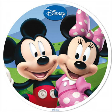 Oblea comestible Minnie y Mickey Mouse Amor 1