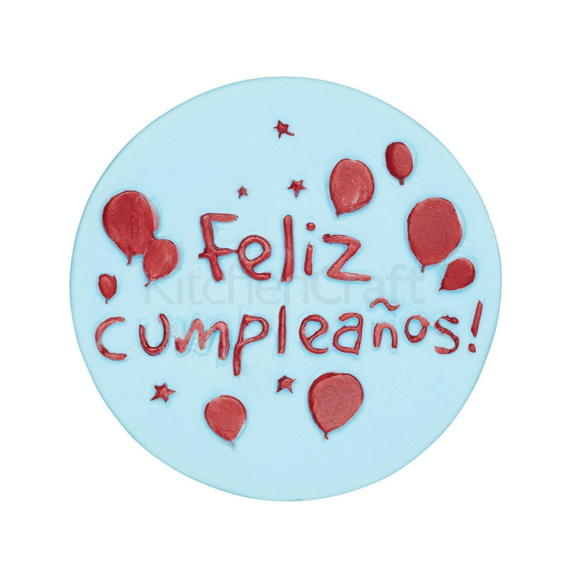 Molde silicona Feliz Cumpleaños