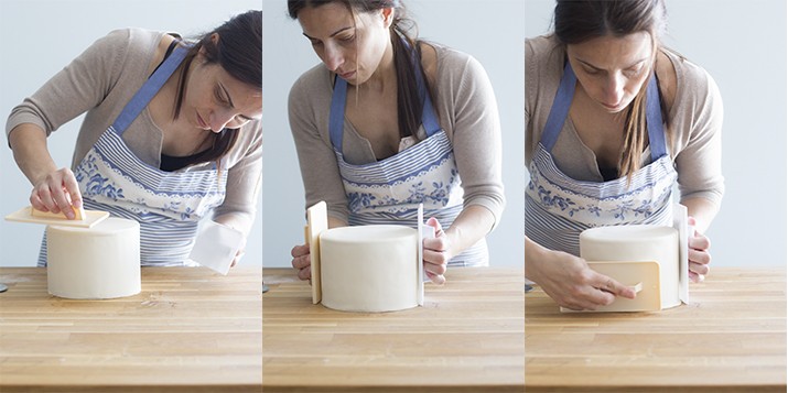 ¿Cómo forrar una tarta con fondant?