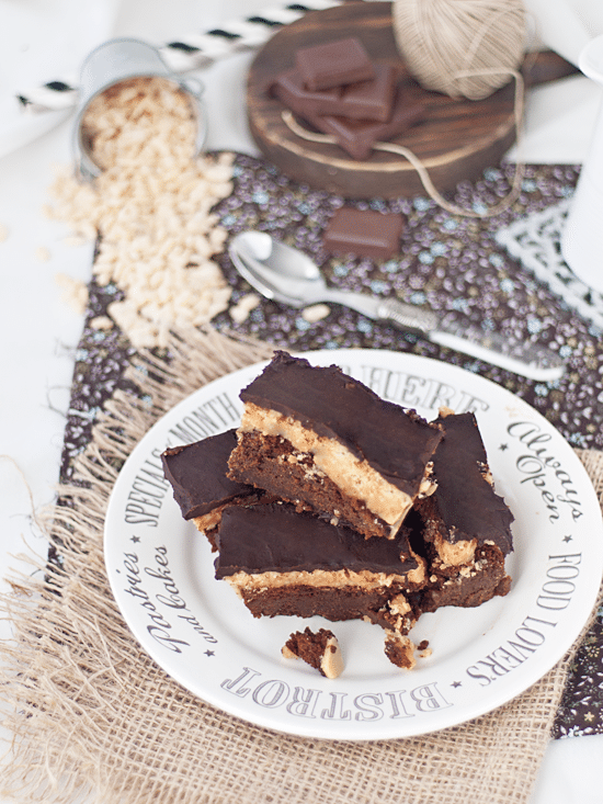 Barritas De Brownie Y Caramelo 3