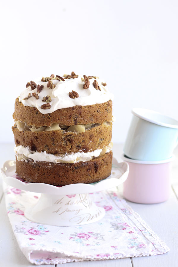 Naked Cake De Nueces Y Peras