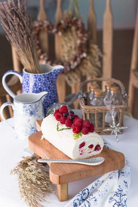 Brazo Gitano De Merengue Con Frambuesa 1