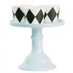 Cake Stand Cerámica Azul 15,5 Cm