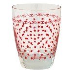 Vaso De Cristal Star Red Green Gate