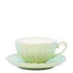 Taza + Plato Pastel Green Green Gate