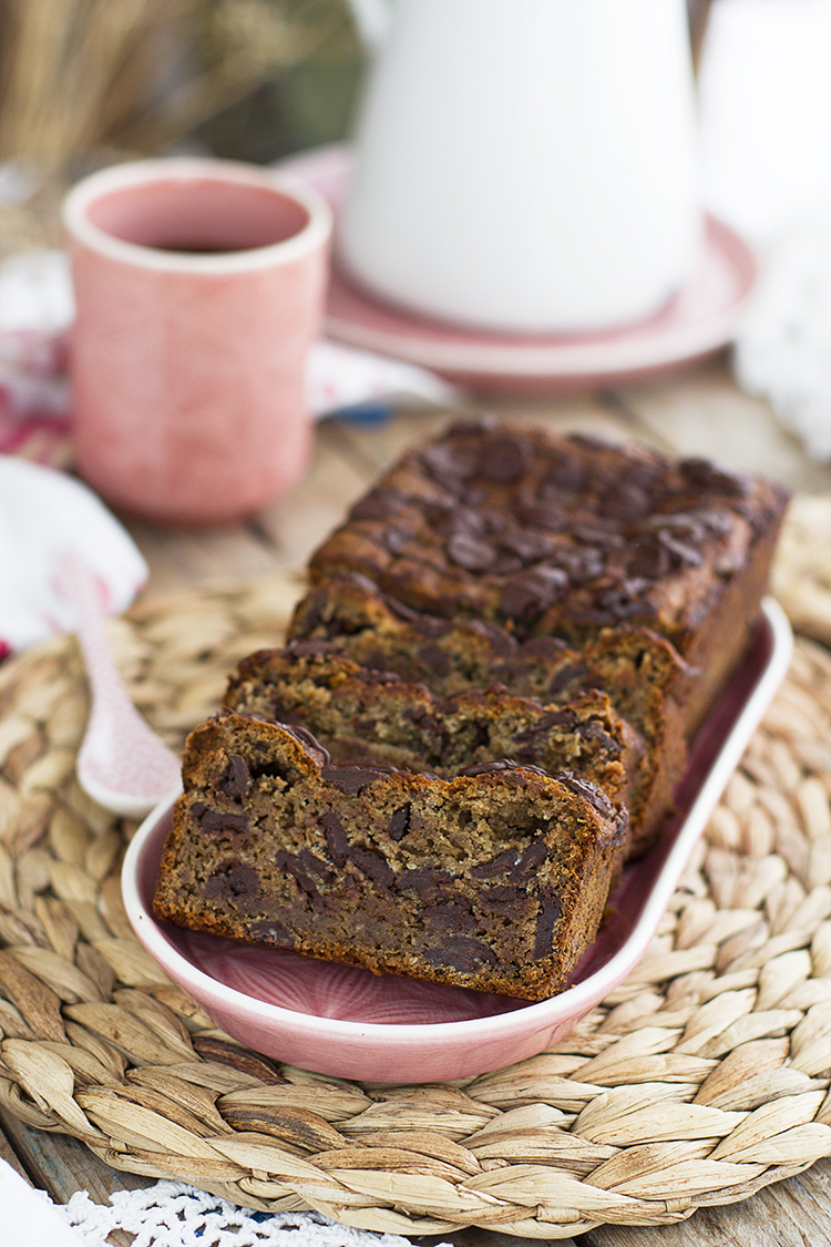 Plum Cake De Platano Y Chocolate 6